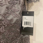 La Femme NWT Floral Embroidery Chiffon Column Gown Size 14 Photo 2