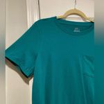 J.Crew NWOT Essentials Size S Teal Blue Cotton Crew Neck Tee Shirt Photo 2