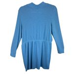 Soft Surroundings Blue Eleve Soft Cozy Long Line Zip Up Cardigan Dress Size M Photo 4