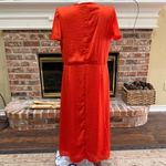 ASOS Orange Pleated Maxi Dress / 12 / EUC Photo 1