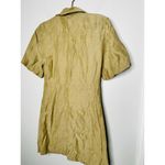 Sandro  Women's Brown Army Green Linen Blend Linoa Shirt Dress Size 36 Photo 9