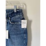 Good American  High Rise Distressed Straight Denim Jeans Blue Size 26/2 NEW Photo 4