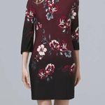 White House | Black Market NWT WHBM Ultimate Reversible Floral/Solid V-Neck Shift Dress Size XXS Photo 5
