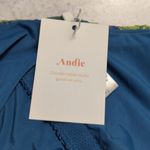 ANDIE Milos One Piece Plaid Green Yellow Blue Buttons Swimwear Size XS New Photo 9