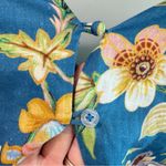 Alémais June Blue Floral Linen Puff Sleeve Mini Dress US 6 Photo 8