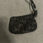 Coach  wristlet black silver shimmer Photo 1