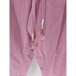 J. Crew‎ Tie Waist Seaside Pant Linen Blend In Pink Women's Size XL Photo 1