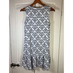 Boden Dress US6R White Blue Floral V Photo 2