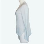 Ecru NWT  Mohair Blend Knit Lightweight Sweater V Neckline Metallic Photo 3