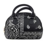 Bandana Print Mini Purse Mini Bag Black & White Trendy Cute Y2K Vibes Photo 0
