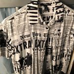 Forever 21 Newspaper Button Up  Photo 0