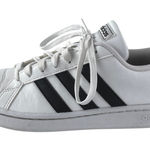 Adidas Grand Court Women's White Leather Lace Up Low Top Sneakers Shoes Size 8.5 Photo 0