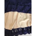 Anthropologie Women Lace Dress  Sz.Sm  Blue  TL The Letter Peplum V neck tiered Photo 9