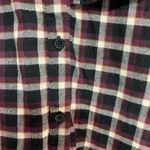 Monki Plaid Frill Ruffle Button-down Top Medium Photo 7