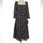 Julia Jordan Floral Bell Sleeve Midi Dress Country Cottage Size 2 XS NWT Photo 3