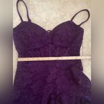 NEW Corset Lace Minidress MORGAN & CO. Juniors Size Small Purple Photo 5