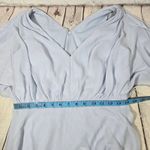 After Six  V-Neck Split Sleeve Blouson Bodice Maxi‎ Dress in Silver Dove 6 Photo 5