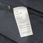 Topshop  Floral Bell Sleeve A-Line Mini Dress Black Multicolor Size 4 Photo 9