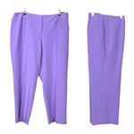 Kasper New Dress Pants Straight Leg Flat Front Purple Women’s Plus Size 20W Photo 8