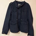 Levi's blue jacket full zip western blanket lined women size XL Photo 0