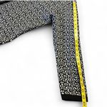 Nina Leonard  black and white leopard print cardigan sweater Size Large Photo 4