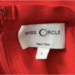 Miss Circle Dress Womens Large Red Bodycon Bandage Asymmetrical Cocktails Glam Red Photo 5