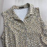 J. McLaughlin  Catalina cloth dolly shirt dress animal print soft stretch S Photo 4