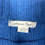 American Eagle  Women's Snowsoft Mock Neck Crop Sweater Blue Size S Photo 7