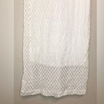 Boston Proper White Crochet Lace Overlay Maxi Dress Beaded Neckline Size L Photo 3