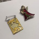Lot Of 2 Costume Brooch Pin Photo 2