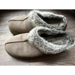 Skechers  Slip On Mules Womens  size 9.5 Gray Fur Lined Chunky Shoes‎ Backless. Photo 2