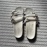 Top Moda Buckle Strap Sandals White Size 7.5 Photo 1