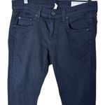 Rag and Bone Women’s Sz 25 Dre Low-Rise Slim Boyfriend Jeans in Aged Black Photo 3