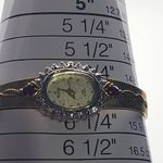Vintage Elgin Gold Tone Ruby & White Sapphire Watch Red Photo 8