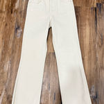 ZARA  Women's Off-White Flare Jeans Photo 0