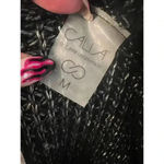 CALIA YOGA KNITTED HOODIE SIZE MEDIUM Black Photo 4