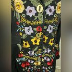 Paparazzi  Black Dress with Colorful Floral Embroidery Photo 7