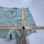 Level 99 Shorts Womens 29 Green Cassandra Linen Blend Casual Summer Pockets Photo 6