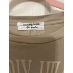 Free People x Daydreamer Beverly Hills Cropped Tan Tee, sz M Size M Photo 2