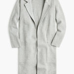 J.Crew NWoT Ella in Heather Gray Open-Front Sweater Blazer Cardigan Coat M Photo 0