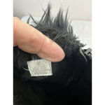 Womans Winter Boots 8 Side Zip Quilted Wrap Around Tie Fur Cuff Black Photo 6