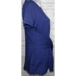 Agnes & Dora  SHORT SLEEVE SIDE SEAM SASH KNIT TOP NAVY BLUE ~ SIZE L 12-14 Photo 1