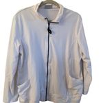 Avenue  white long sleeve sweatshirt fullzip XL Photo 0