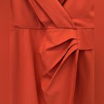 Nectar  Women's Burnt Orange Asymmetrical Lined Cocktail Mini‎ Dress Size Medium Photo 2