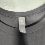 Alya  Women's Black Minimalist Boho Tiered Mini Dress - Size Small - Casual Goth Photo 3