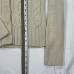 Gap Vintage  Wool Cashmere Cream Cable Knit Cardigan Button-Up‎ Sweater Womens M Photo 6
