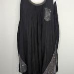 Tempo Paris NWT  Black Sequin Sleeveless Midi Dress Medium Glam Chic Babydoll NWT Photo 0