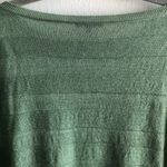 Lafayette 148  New York Sweater Green Linen Boat Neck Dolman Sleeve Sz L GUC Photo 10