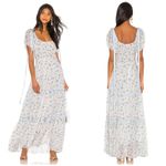 Love Shack Fancy  Printed Long Jessie Dress in Pearl River Sz 4 Cottagecore Photo 2