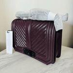 Rebecca Minkoff Rebecca Minkoff Small Love Leather Quilted Crossbody Bag, Burgundy, NWT Photo 11